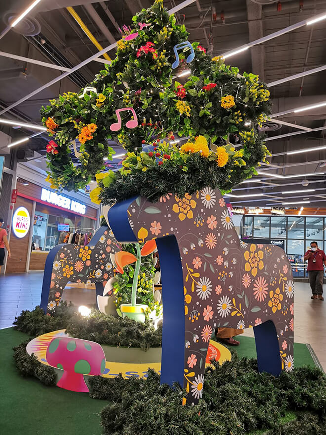 Maypole display on Level G, IPC Shopping Centre