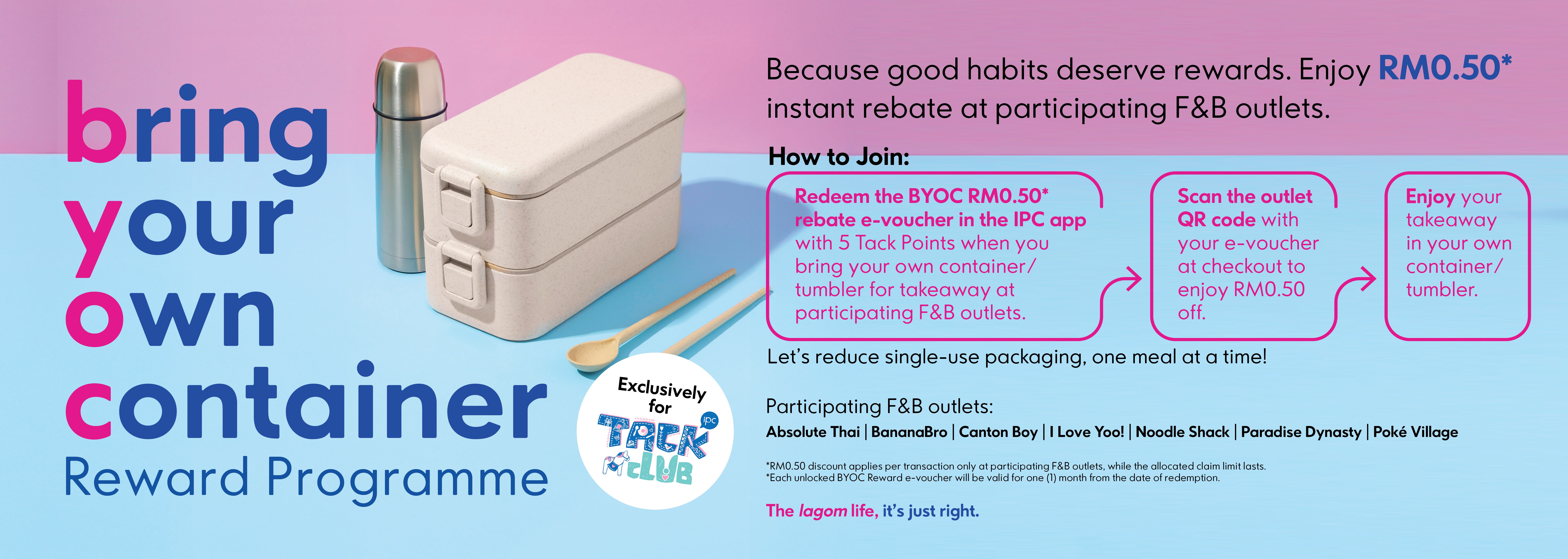 Bring Your Own Container (BYOC) Reward Programme Terms