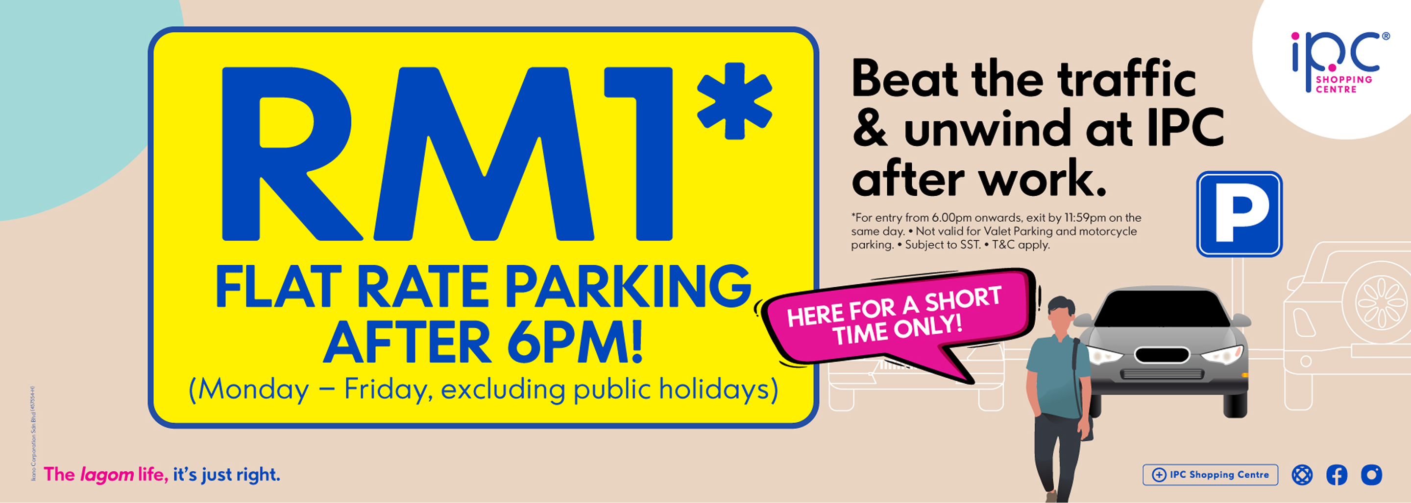 RM1 Flat Rate Parking After 6PM