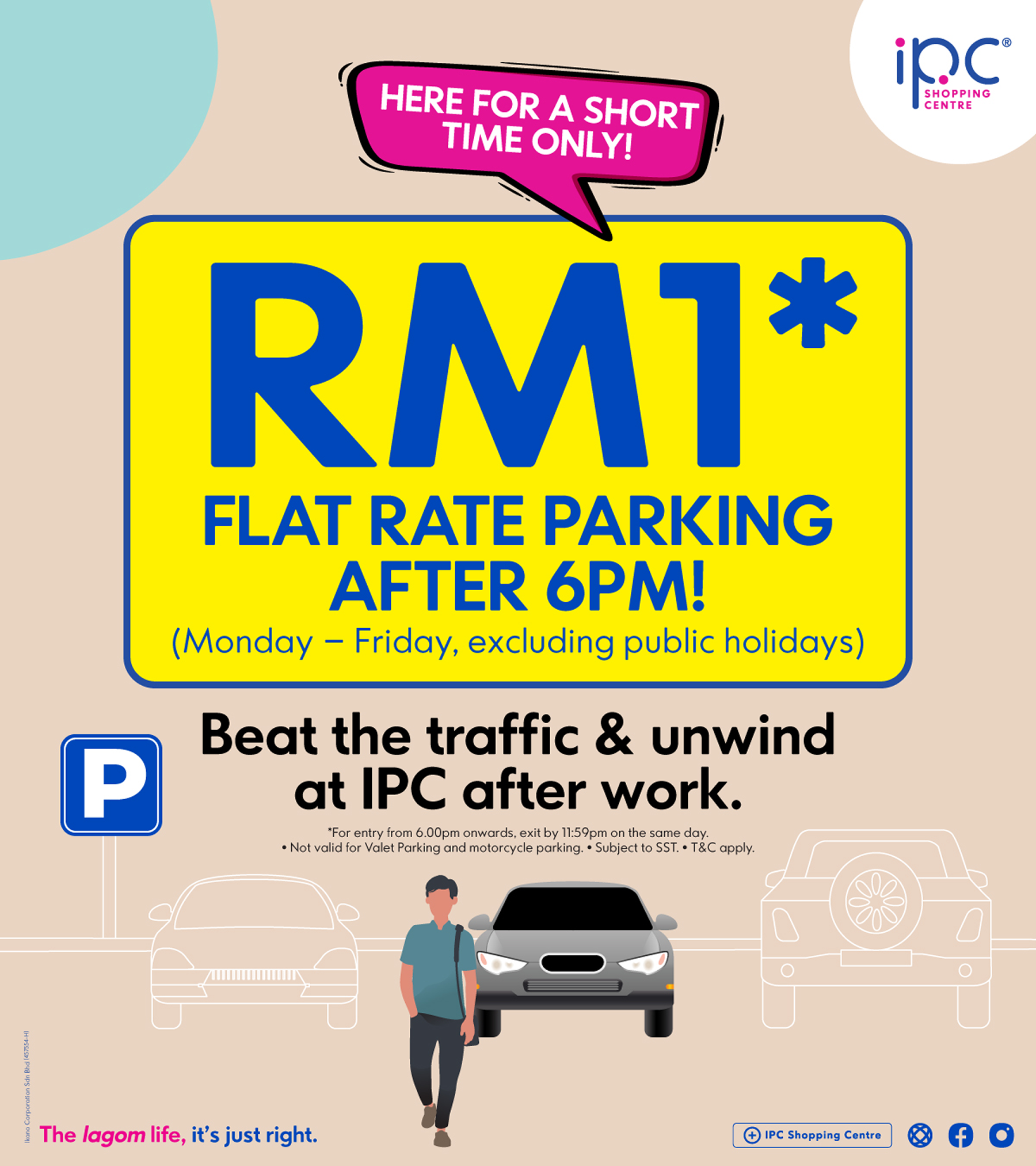 RM1 Flat Rate Parking After 6PM